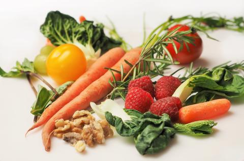 A selection of fruit and vegetables